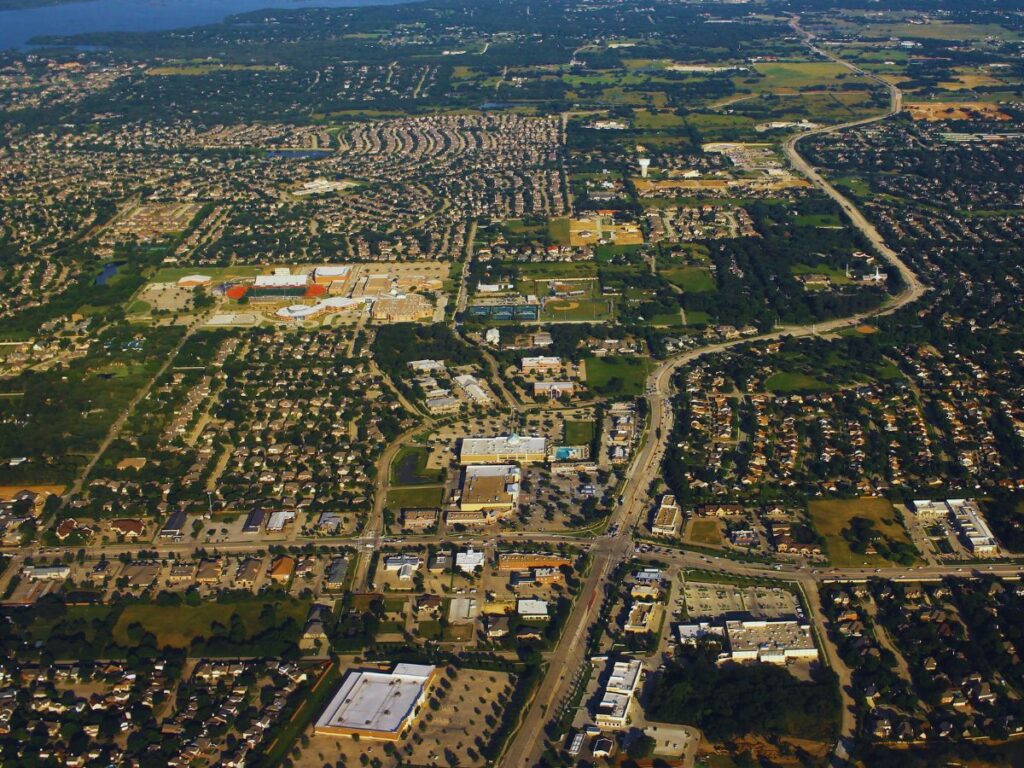 Aerial View, Flower Mound, TX