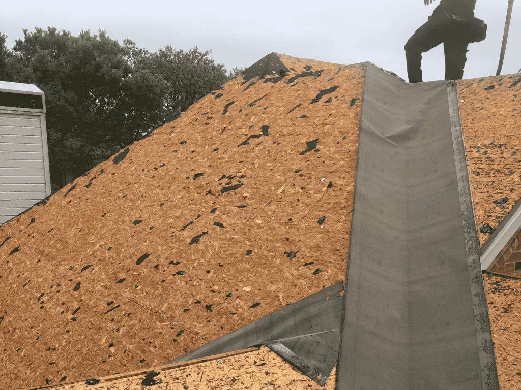 Waterproof underlayment roof replacement in Dallas, TX