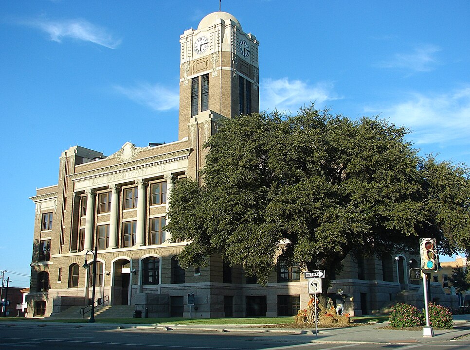 Johnson County Courthouse in Cleburne, Texas