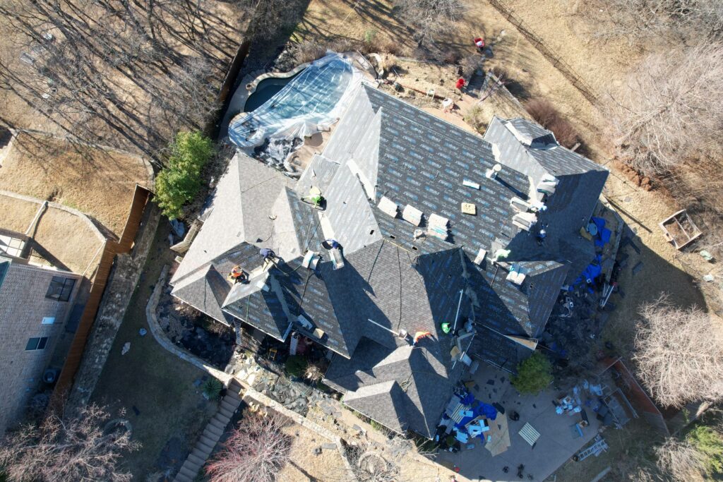 Professional roof installation in Colleyville, TX providing durable roofing solutions for residential properties